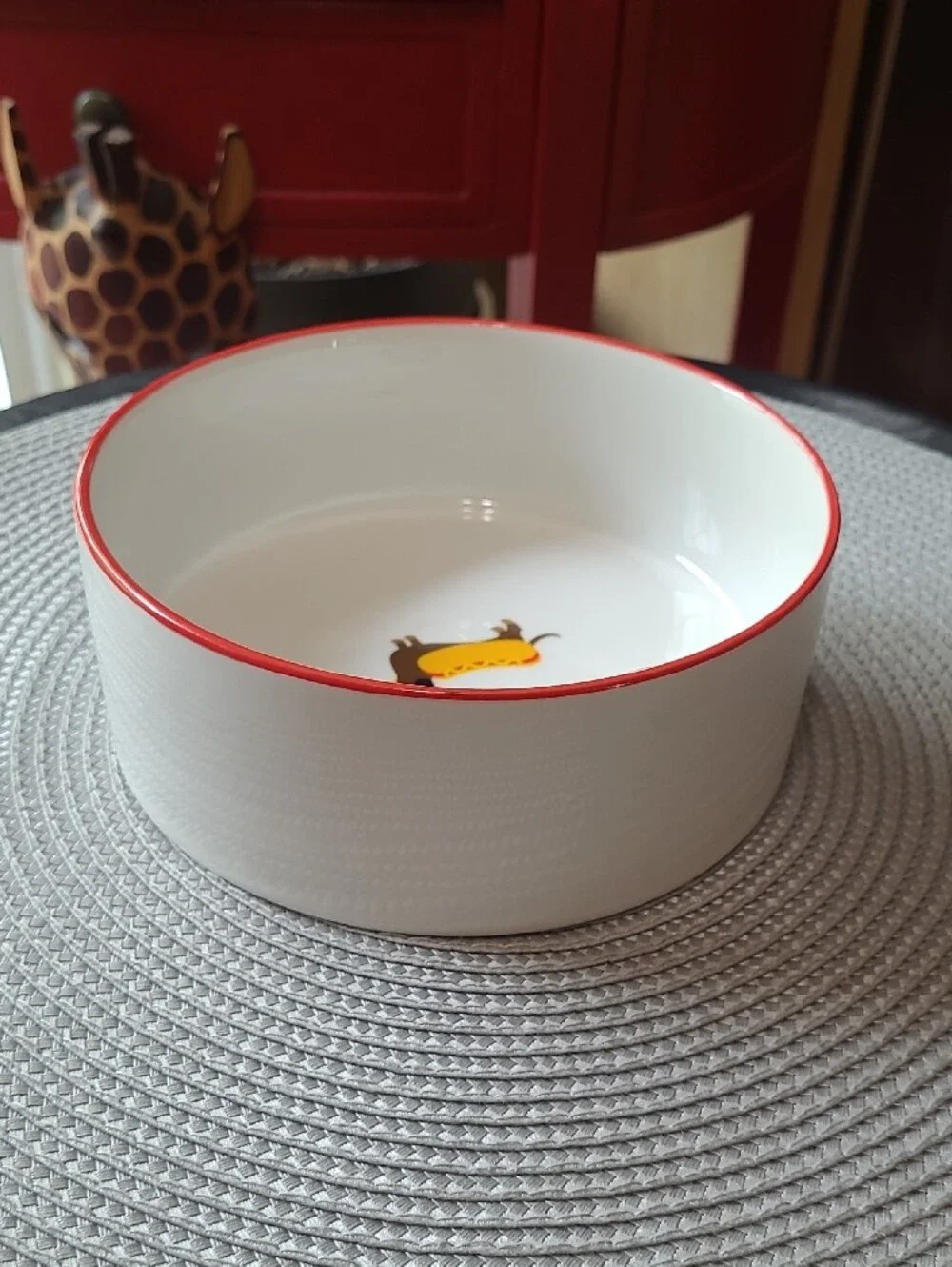 Rocky Bear 'Hot Dog' Pet Bowl